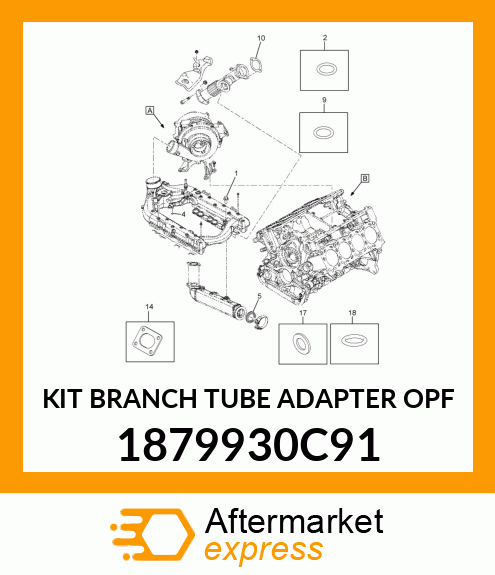 KIT BRANCH TUBE ADAPTER OPF 1879930C91