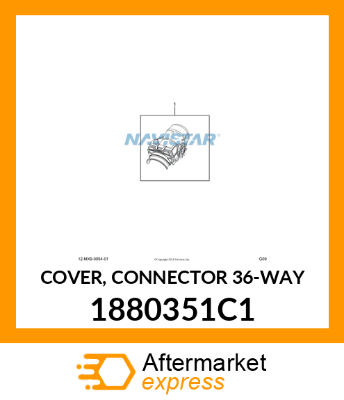 COVER, CONNECTOR 36-WAY 1880351C1