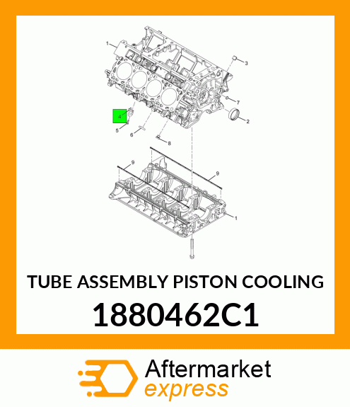TUBE ASSEMBLY PISTON COOLING 1880462C1