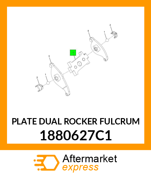 PLATE DUAL ROCKER FULCRUM 1880627C1