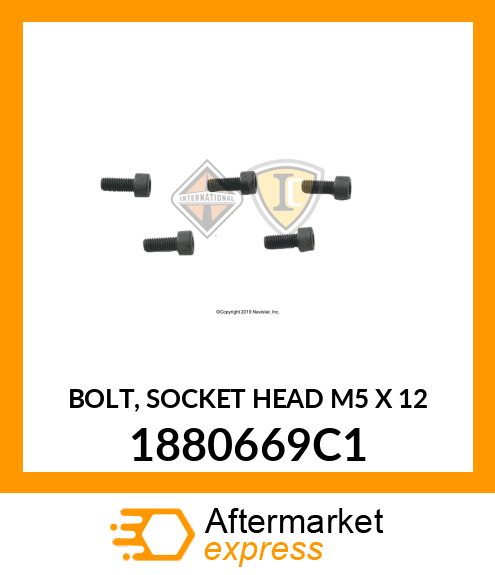 BOLT, SOCKET HEAD M5 X 12 1880669C1