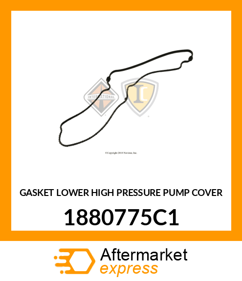 GASKET LOWER HIGH PRESSURE PUMP COVER 1880775C1