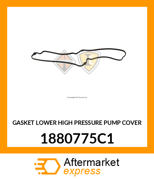 GASKET LOWER HIGH PRESSURE PUMP COVER 1880775C1