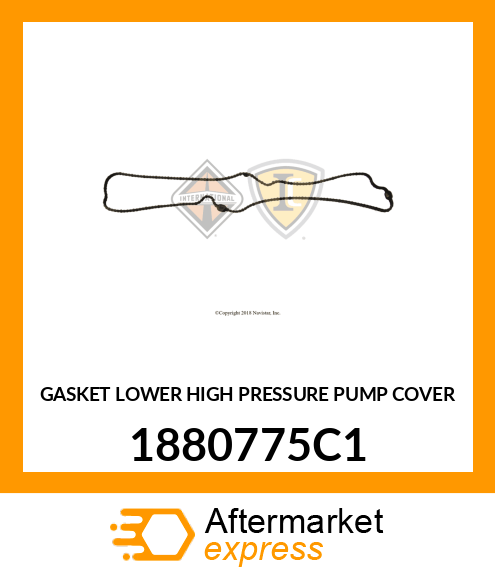 GASKET LOWER HIGH PRESSURE PUMP COVER 1880775C1