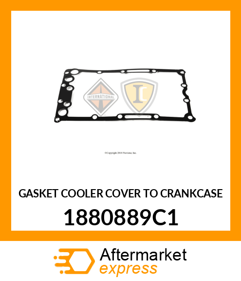 GASKET COOLER COVER TO CRANKCASE 1880889C1