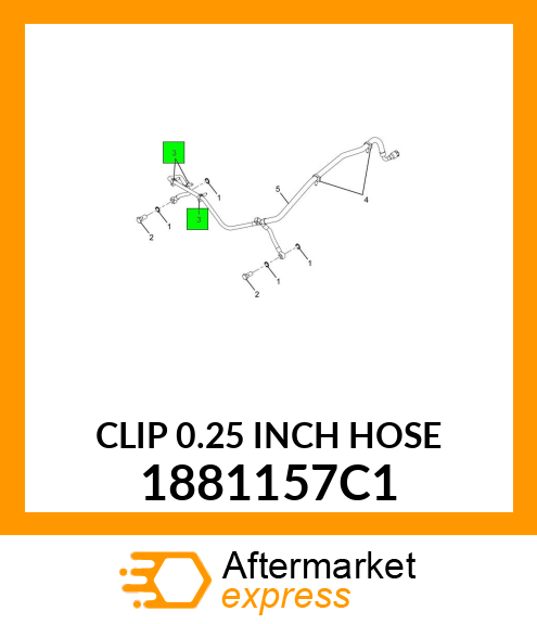 CLIP 0.25 INCH HOSE 1881157C1