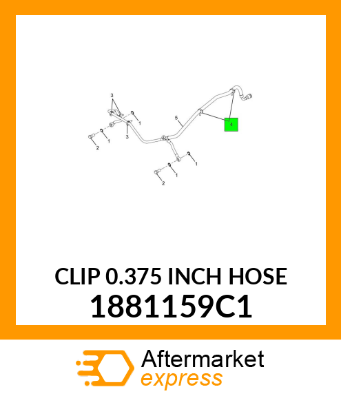 CLIP 0.375 INCH HOSE 1881159C1