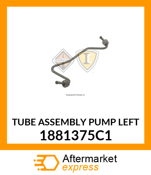 TUBE ASSEMBLY PUMP LEFT 1881375C1