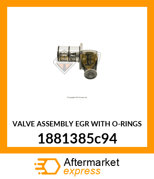 VALVE ASSEMBLY EGR WITH O-RINGS 1881385c94