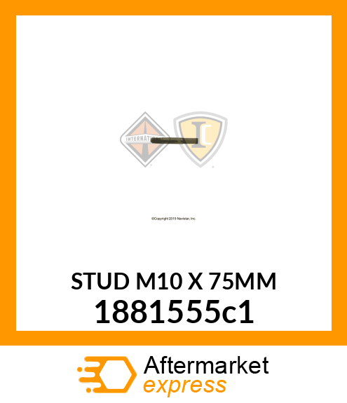 STUD M10 X 75MM 1881555c1