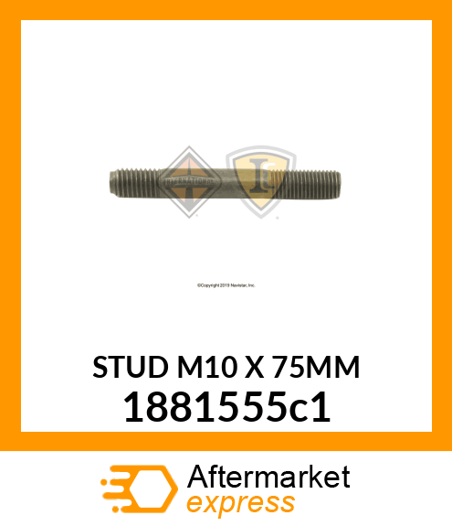 STUD M10 X 75MM 1881555c1