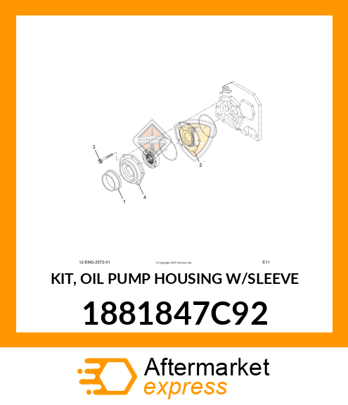 KIT, OIL PUMP HOUSING W/SLEEVE 1881847C92