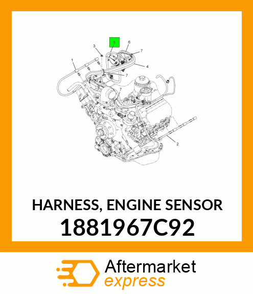 HARNESS, ENGINE SENSOR 1881967C92