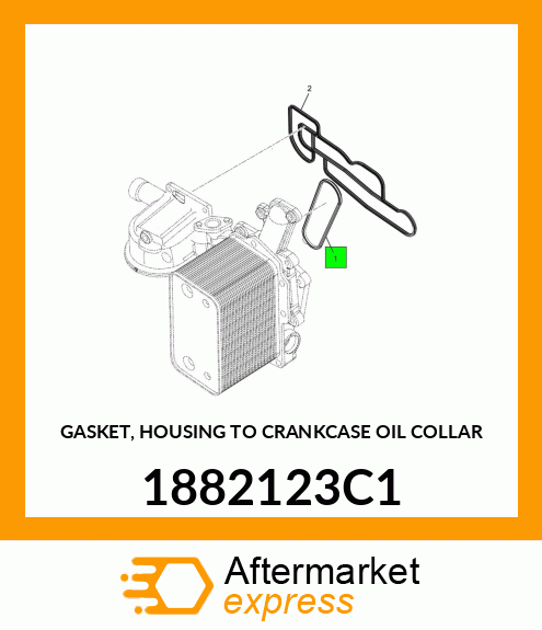 GASKET, HOUSING TO CRANKCASE OIL COLLAR 1882123C1