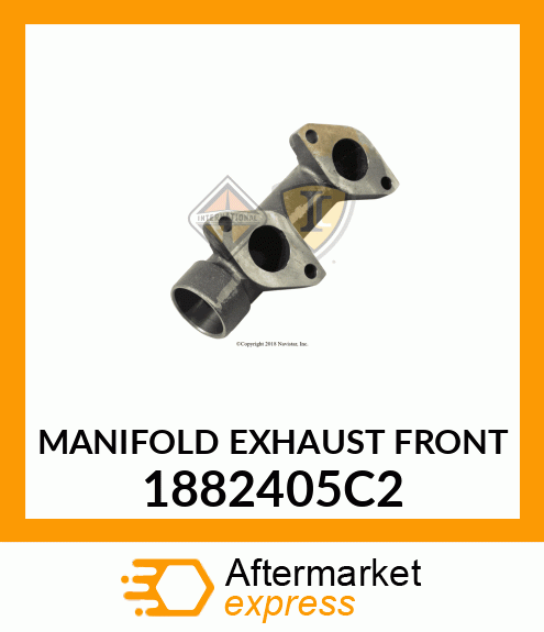 MANIFOLD EXHAUST FRONT 1882405C2