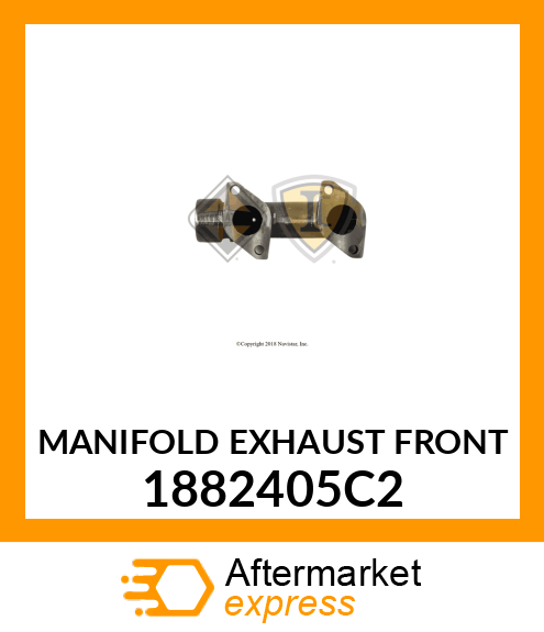 MANIFOLD EXHAUST FRONT 1882405C2