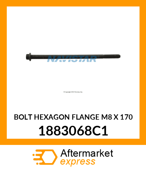 BOLT HEXAGON FLANGE M8 X 170 1883068C1