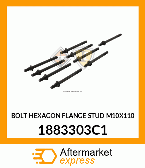 BOLT HEXAGON FLANGE STUD M10X110 1883303C1