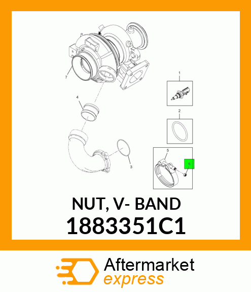 NUT, V- BAND 1883351C1