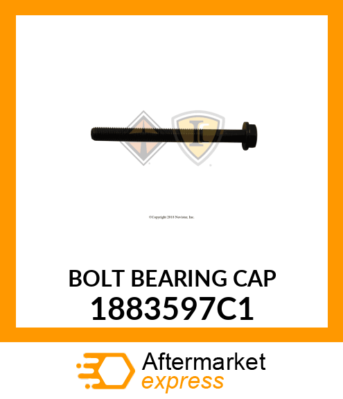 BOLT BEARING CAP 1883597C1