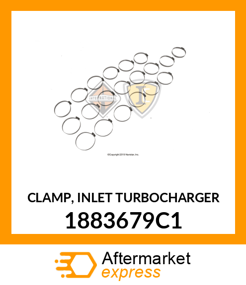 CLAMP, INLET TURBOCHARGER 1883679C1