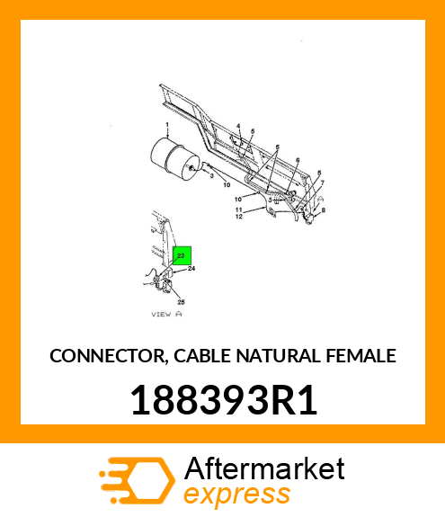 CONNECTOR, CABLE NATURAL FEMALE 188393R1