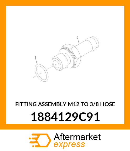 FITTING ASSEMBLY M12 TO 3/8 HOSE 1884129C91
