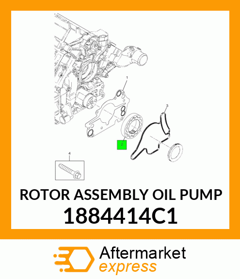 ROTOR ASSEMBLY OIL PUMP 1884414C1