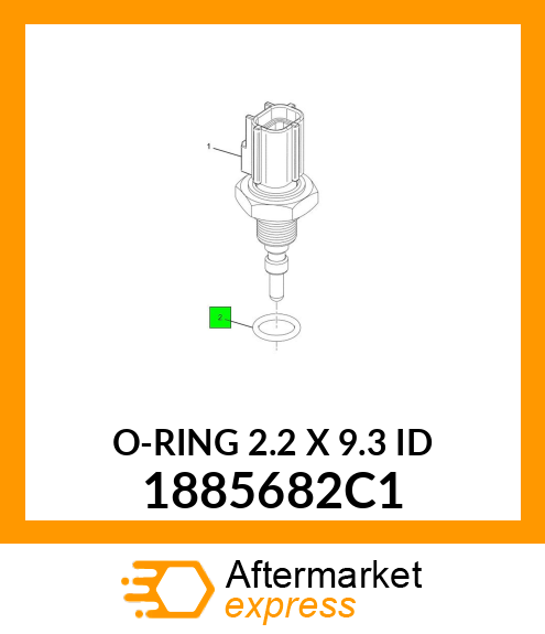 O-RING 2.2 X 9.3 ID 1885682C1