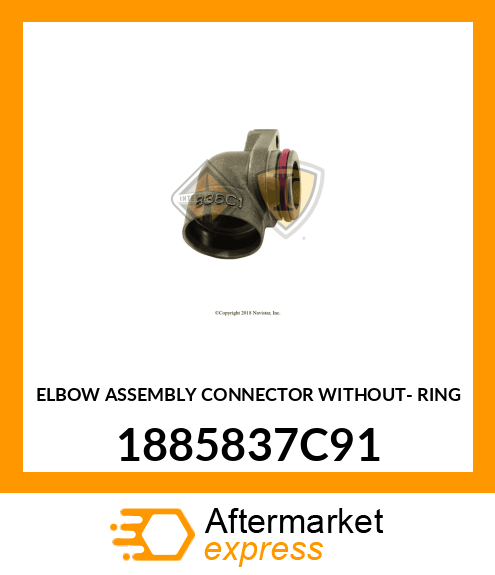 ELBOW ASSEMBLY CONNECTOR WITHOUT- RING 1885837C91