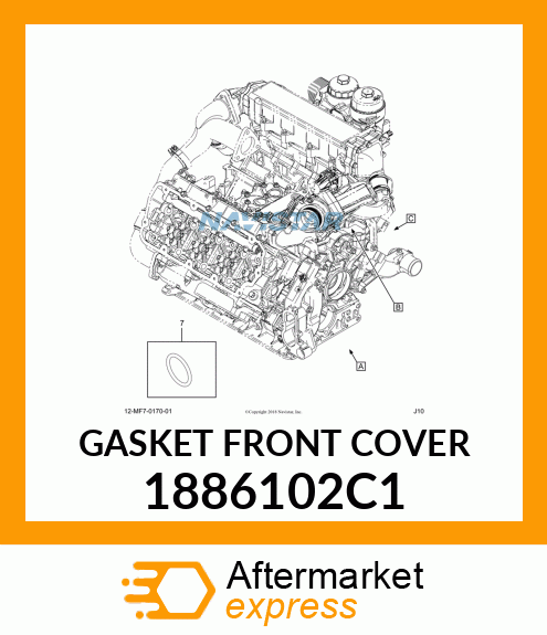 GASKET FRONT COVER 1886102C1