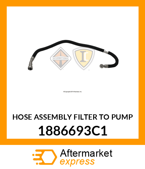 HOSE ASSEMBLY FILTER TO PUMP 1886693C1