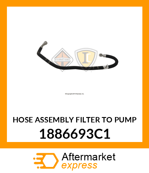 HOSE ASSEMBLY FILTER TO PUMP 1886693C1