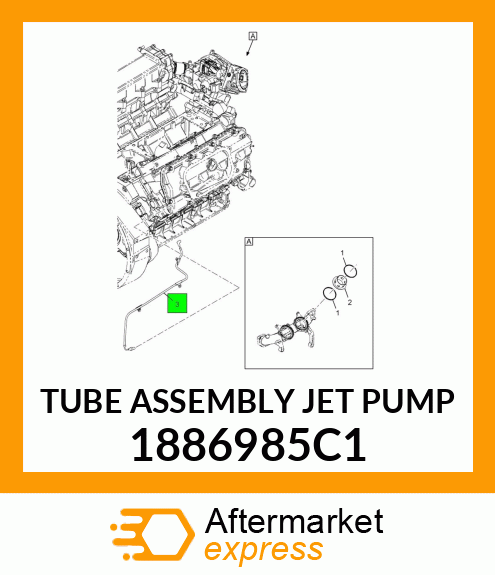 TUBE ASSEMBLY JET PUMP 1886985C1