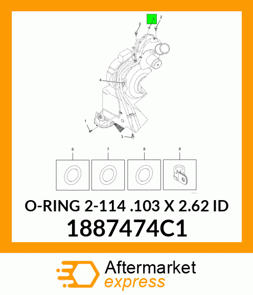 O-RING 2-114 .103 X 2.62 ID 1887474C1