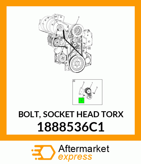 BOLT, SOCKET HEAD TORX 1888536C1