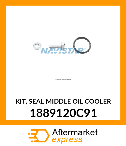 KIT, SEAL MIDDLE OIL COOLER 1889120C91