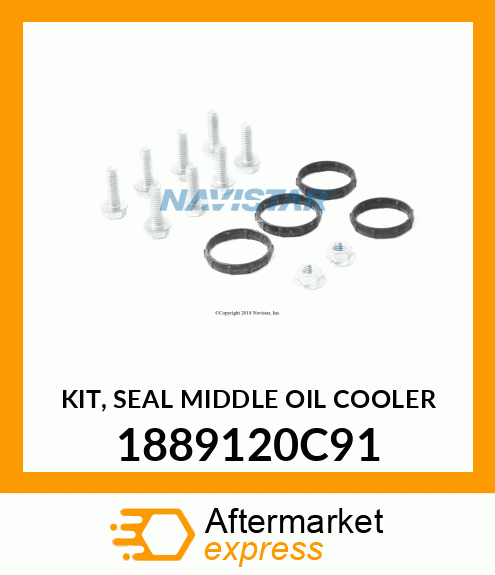 KIT, SEAL MIDDLE OIL COOLER 1889120C91