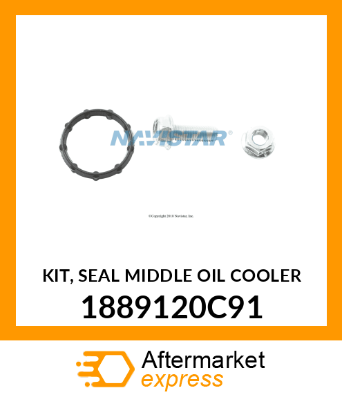 KIT, SEAL MIDDLE OIL COOLER 1889120C91