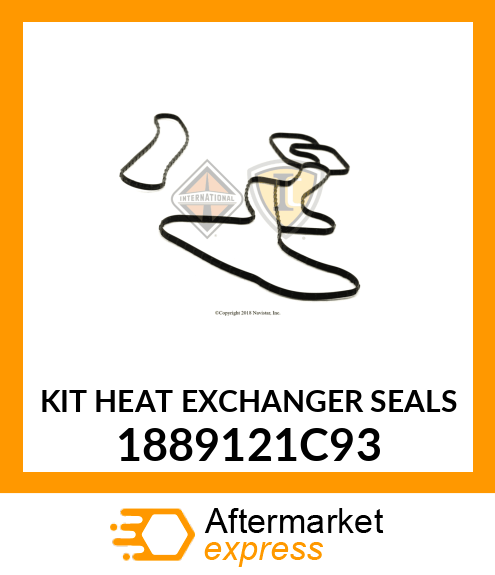KIT HEAT EXCHANGER SEALS 1889121C93