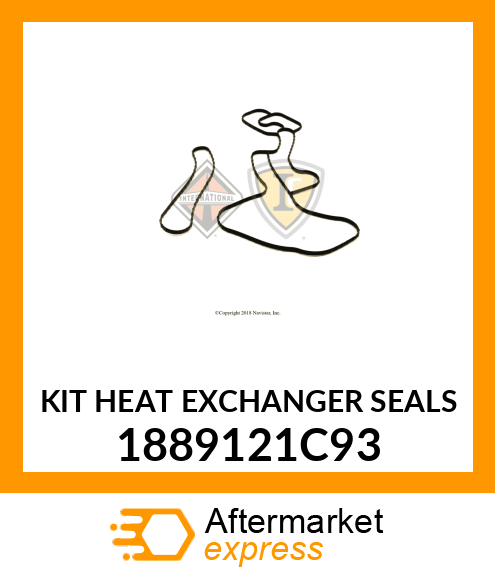 KIT HEAT EXCHANGER SEALS 1889121C93