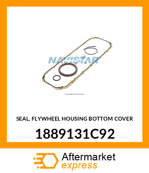 SEAL, FLYWHEEL HOUSING BOTTOM COVER 1889131C92