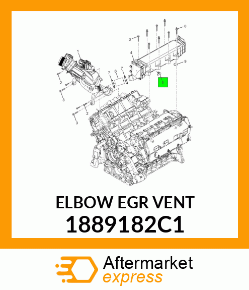 ELBOW EGR VENT 1889182C1