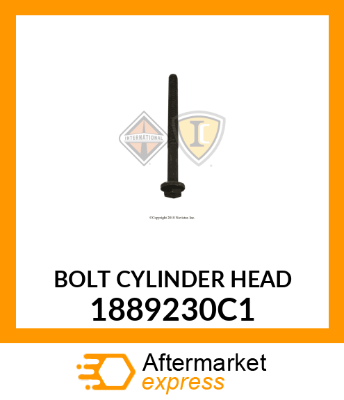 BOLT CYLINDER HEAD 1889230C1