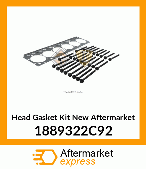 Head Gasket Kit New Aftermarket 1889322C92