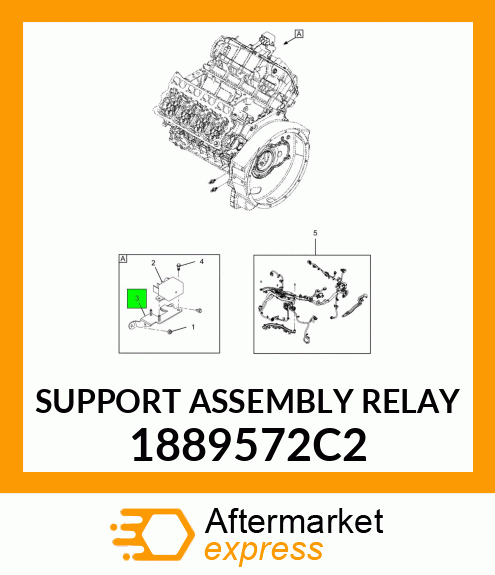 SUPPORT ASSEMBLY RELAY 1889572C2