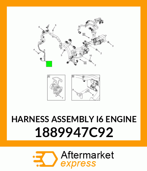 HARNESS ASSEMBLY I6 ENGINE 1889947C92