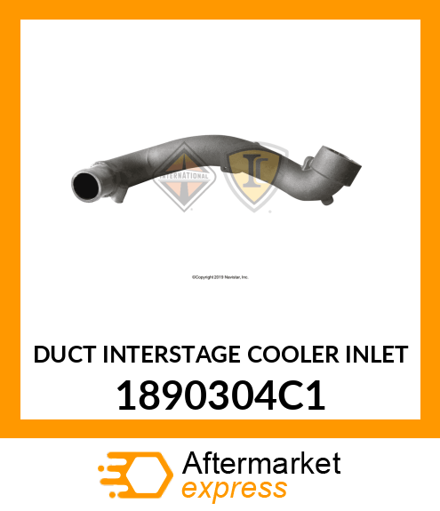 DUCT INTERSTAGE COOLER INLET 1890304C1