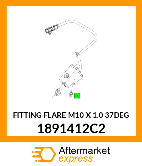 FITTING FLARE M10 X 1.0 37DEG 1891412C2