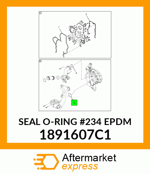 SEAL O-RING #234 EPDM 1891607C1